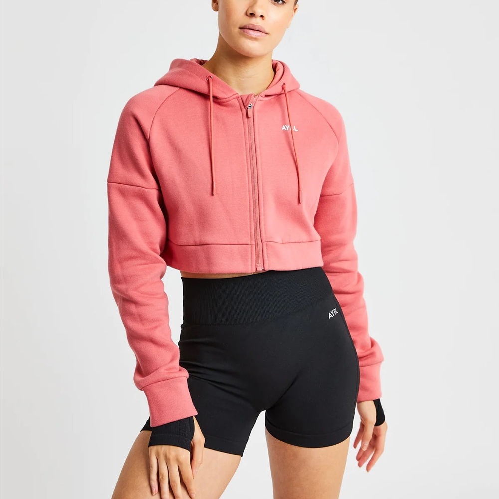 AYBL beyond crop zip hoodie
